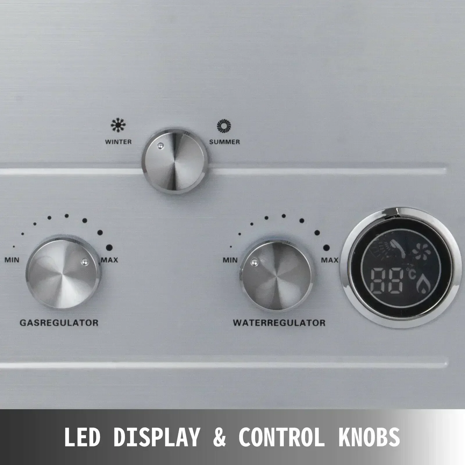 VEVOR 6L/8L/10L/12L/16L/18L LPG Propangas Durchlauferhitzer Kessel Outdoor Edelstahl