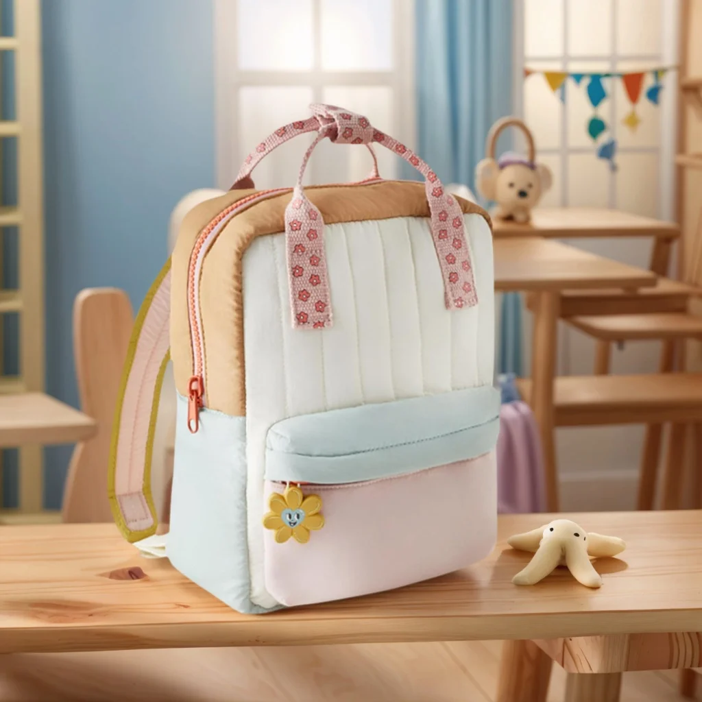 Nuovo zaino leggero per bambini Zaino morbido per asilo per ragazze con dopamina con ciondolo girasole