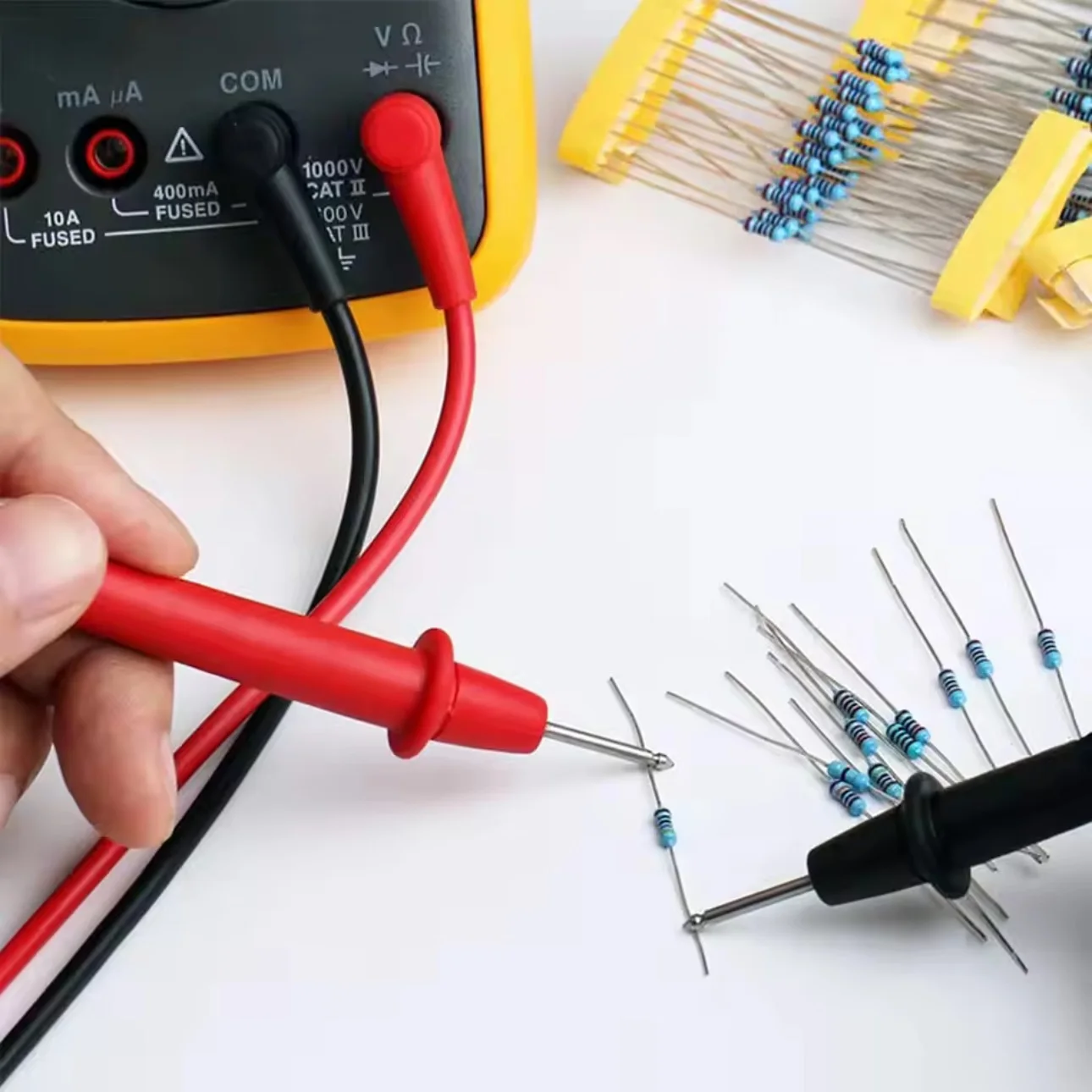 300 uds/600 Uds 1% juego de resistencias resistencia 1/4W Kit de resistencias de película metálica 10Ohm ~ 1M Ohm 30 valores Kit de componentes electrónicos