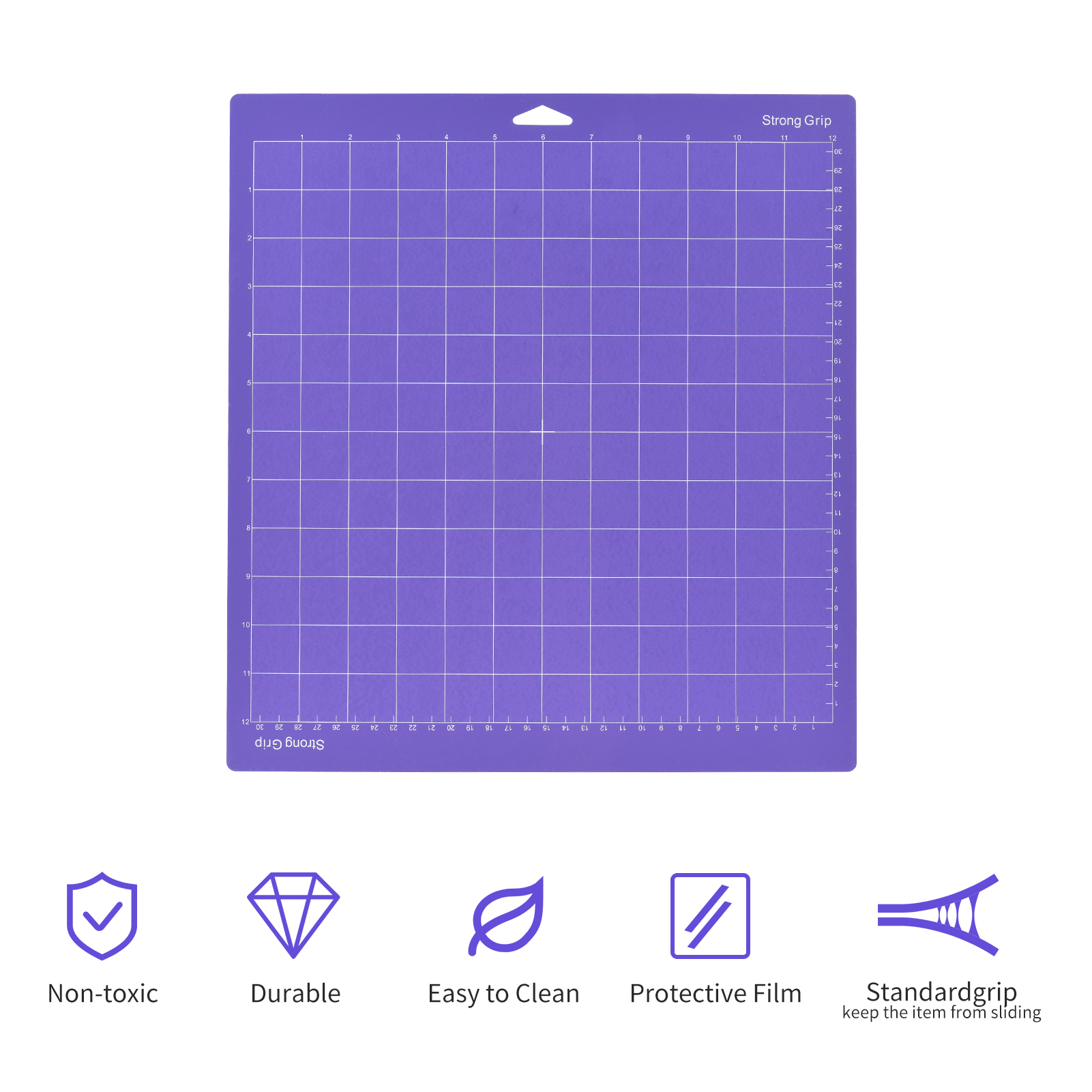 12*12 Inch Replacement Cutting Mat Adhesive Non-Slip Gridded Cutting Mats Compatible with Silhouette Cameo Cricut Cutting
