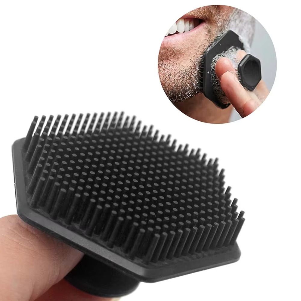 1Pcs Silicone Facial Cleaning Brush Scrubber Miniature Face Deep Clean Shaver Massage Tool for Men Face Scrub Brush Cleaner