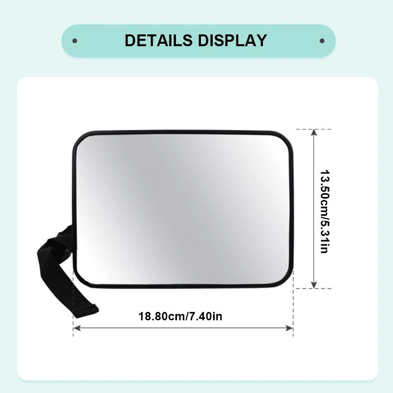 Seametal assento traseiro do carro espelho do bebê ajustável grande angular assento de segurança espelho retrovisor observação carro bebê/criança espelho interior