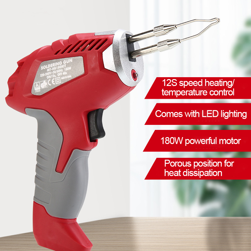 180W Fast ความร้อนไฟฟ้าเกรดอุตสาหกรรม High-power เชื่อมซ่อมเครื่องมือบัดกรีปืน EU Plug Rework Station