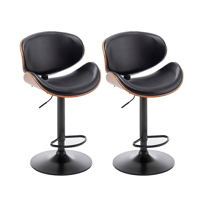 Comfortable High Elastic Seat Bar Chair Lift Solid Wood Front Desk Bar Chair Home Swivel Chairs Backrest Light Luxury High Stool