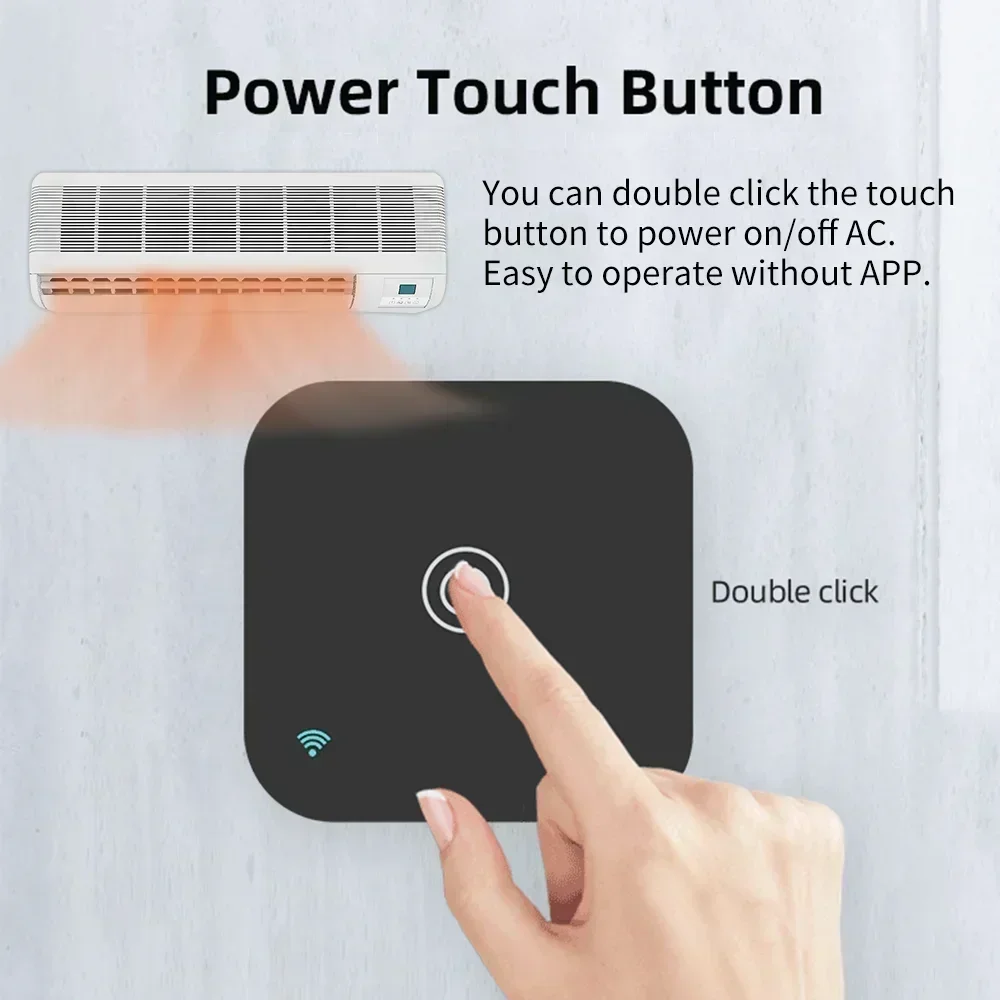 Tuya Smart IR Remote AC Air Conditiong Thremostat Встроенный датчик температуры и влажности для работы с Alexa Google Tuya Smart Ir