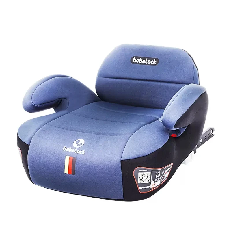 Asientos plegables de seguridad para coche para niños, almohadilla de asiento elevador de coche portátil para bebé, interfaz ISOFIX, asiento de coche para niños de 3 a 12 años