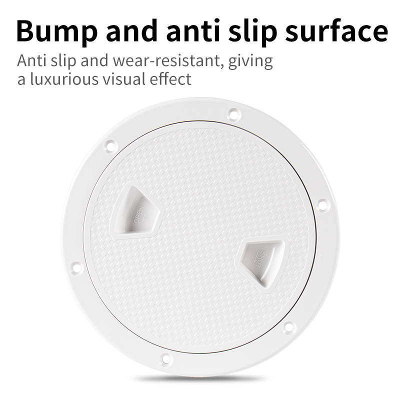 ラウンド検査トラクションデッキカバー、滑り止め、耐久性、カヤック、オーシャンヨット、アウトドアアクティビティに適しています、6インチ