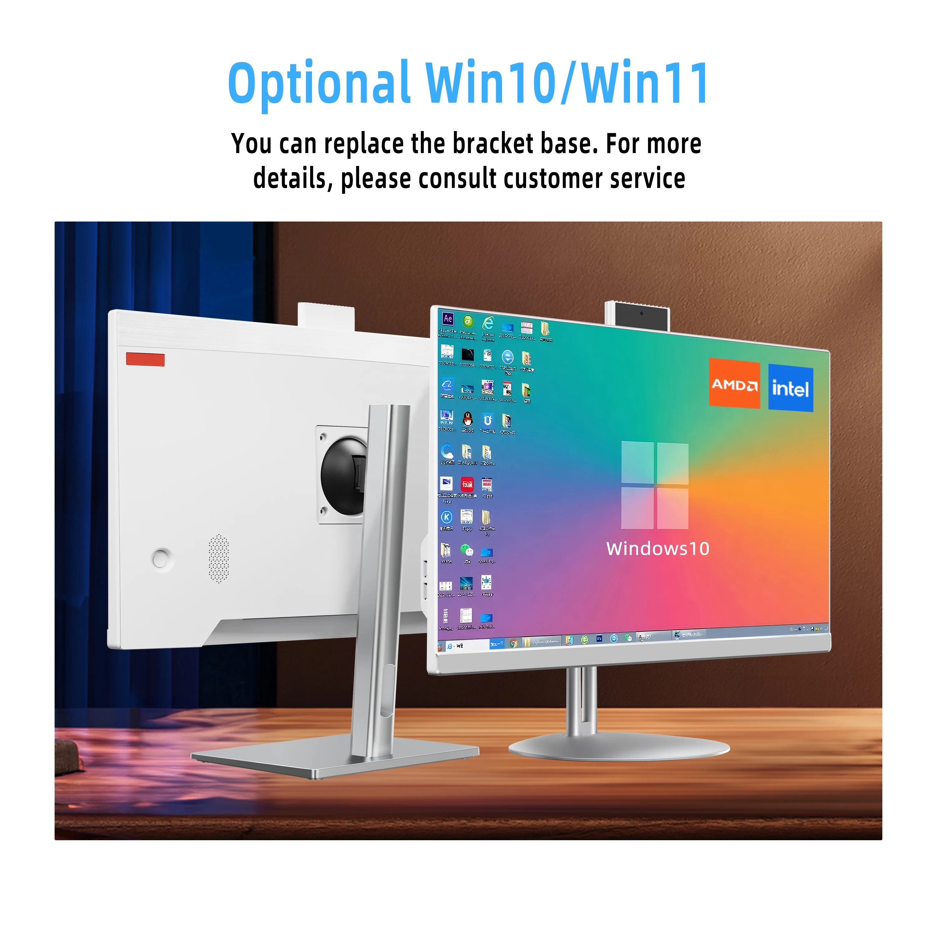 Computer desktop All-in-One I7 Core di ottava generazione 23,8 pollici 8 GB 16 GB RAM 1 TB SSD 8 GB GDDR3 Memoria video AIO PC