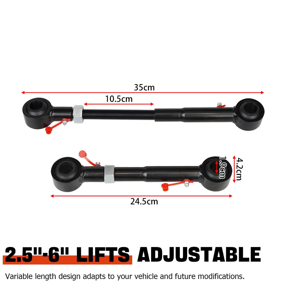 Adjustable Front Sway Bar Links Quicker Disconnects Fit For Wrangler 1998-2006 TJ Cherokee 1984-2001 XJ With 2.5" - 6" Lifts