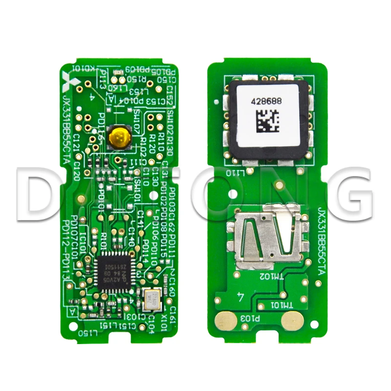 Datong World Chave de controle remoto original para motocicleta, compatível com YAMAHA XMAX XMAX300 NVX NVX155 AEROX JAUNS QBIX ID49 Chip 433.92MHz