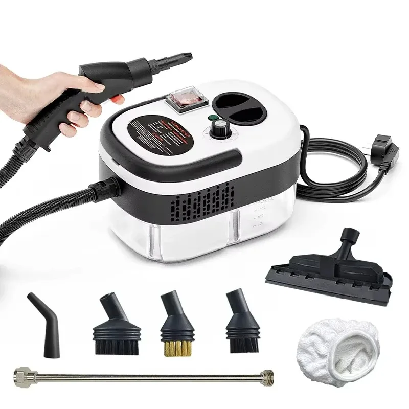Limpiador a vapor de alta temperatura con enchufe europeo de 220V para el hogar, limpieza profunda del coche, capó de cocina y aparato de esterilización de aire