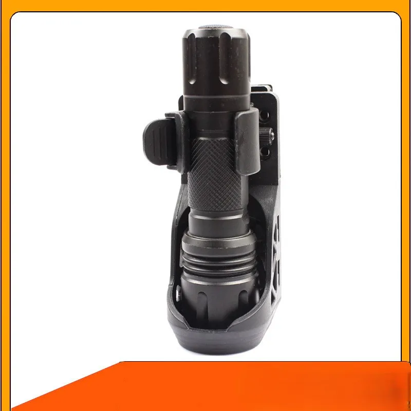 360° Rotating Side-opening Tactical Flashlight Sleeve, Plastic-Steel Quick-draw Sleeve, Quick-release Flashlight Bracket