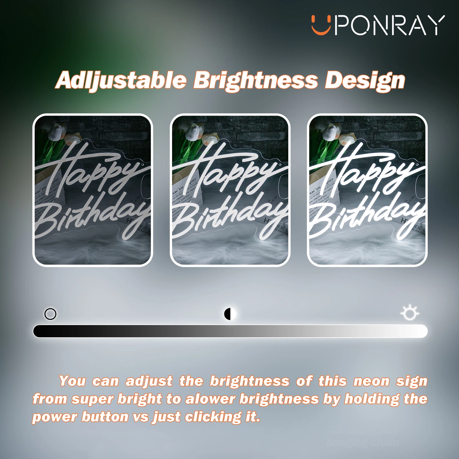 UponRay 생일 파티 장식용 LED 네온 사인, 베이비 네온 라이트, 파티 홈 행잉 장식