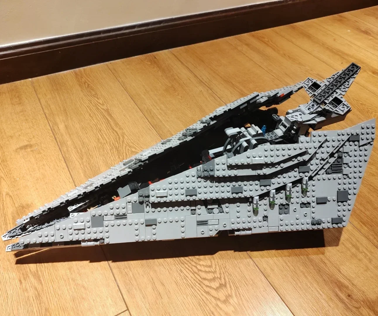 ใหม่ Destroyer Space ใช้งานร่วมกับ Starship Fighter ยานอวกาศชุด Building Blocks DIY ของเล่นเด็กของขวัญวันเกิด 1457 ชิ้น