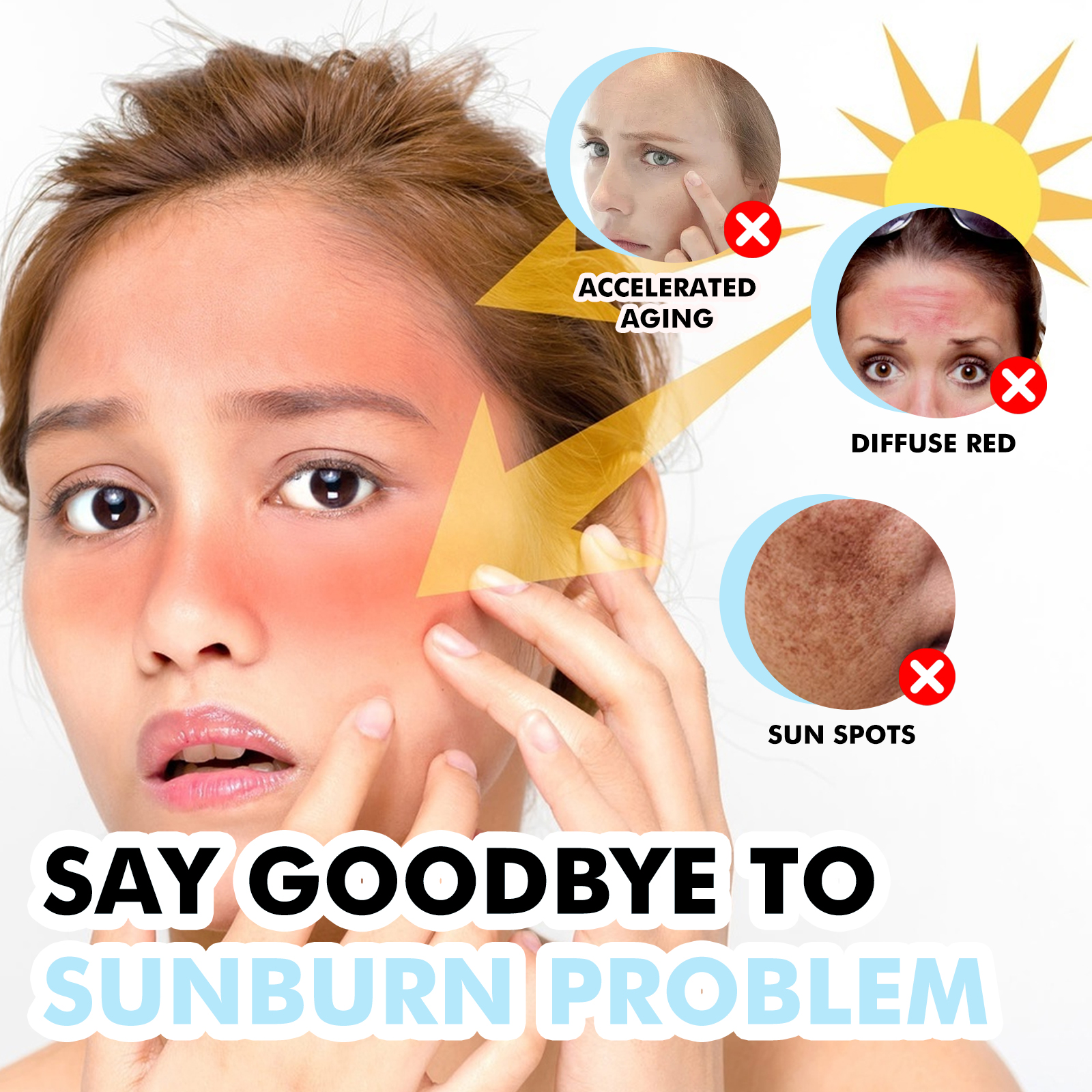 Kwas hialuronowy Filtr przeciwsłoneczny Anti Sun Solar UV Protection Łagodny nawilżający Odżywczy Nawilżający Naprawczy Outdoor Spf46 Sunblock Stick