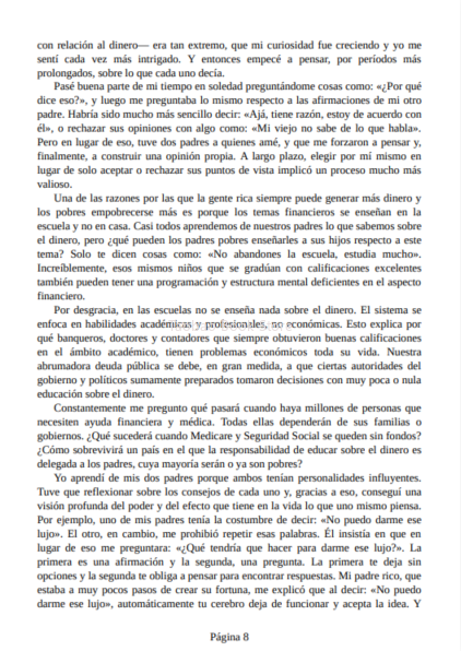 RICH DAD POOR DAD Robert Toru Kiyosaki Personal Finance Children Books Financial Intelligence Enlightenment Education Book Españ