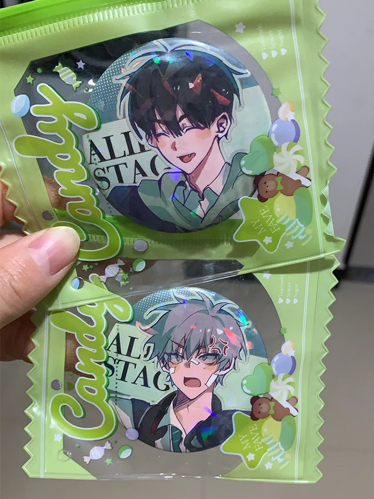 อะนิเมะ Alien Stage IVAN TILL Badge กระเป๋าเป้สะพายหลังนักเรียนปุ่มเสื้อผ้า Collar Badge Pin SPTE Tinplate เข็มกลัดอุปกรณ์เสริม