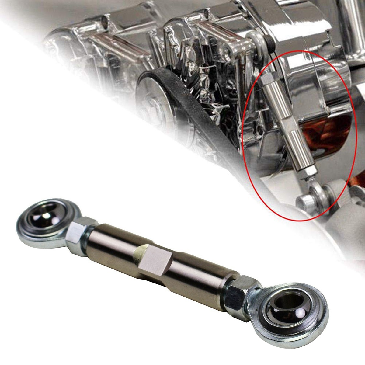 Varilla tensora ajustable de 2-1/2 pulgadas, soporte de alternador de junta, para Sbc Bbc 350 454