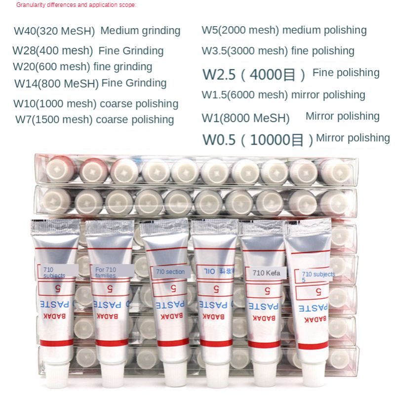 2pcs W0.5 ~40 Diamond Grinding Polishing Paste Lapping Compound Metal Glass Jade Amber Buffing Abrasive Tools