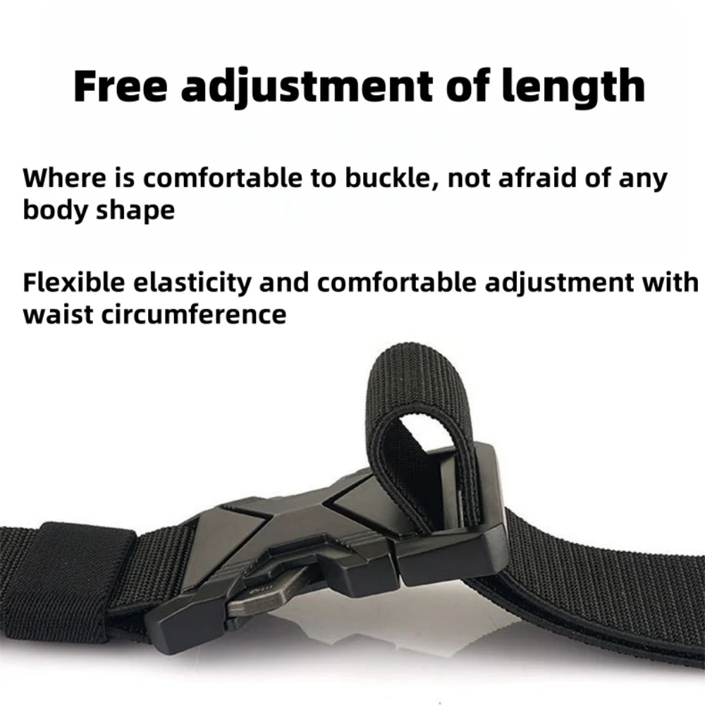 Cinturón deportivo táctico para hombre, hebilla de liberación rápida ajustable, cinturón multiusos para adiestramiento al aire libre, montañismo, regalo Ideal, 1 ud.