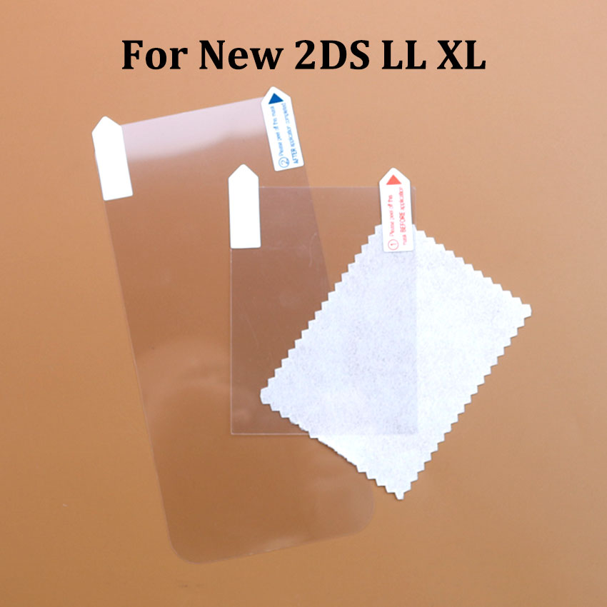 JCD 新しい 2DS 3DS XL LL クリア分割シェル透明保護カバーケーススクリーンフィルム液晶スクリーンプロテクター