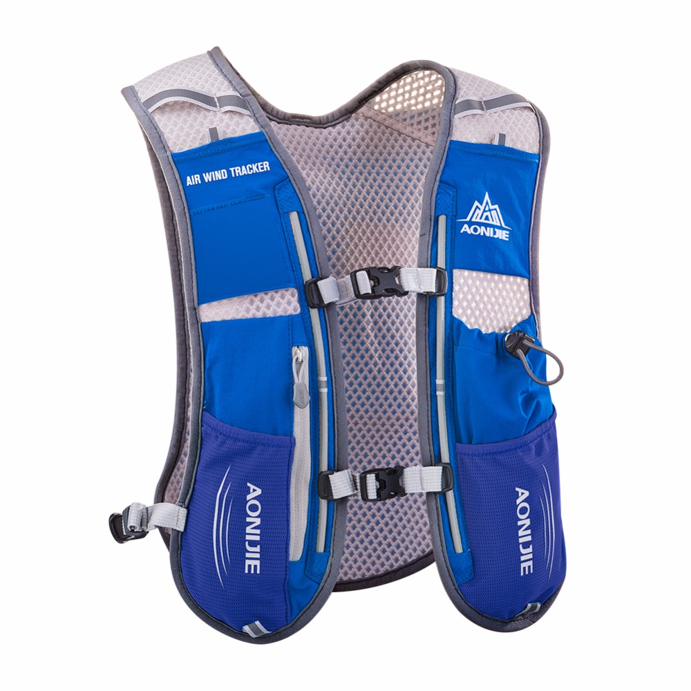 AONIJIE E913S 5L paquete de hidratación mochila bolsa chaleco para 2L vejiga de agua senderismo correr maratón carrera deportes botella de agua