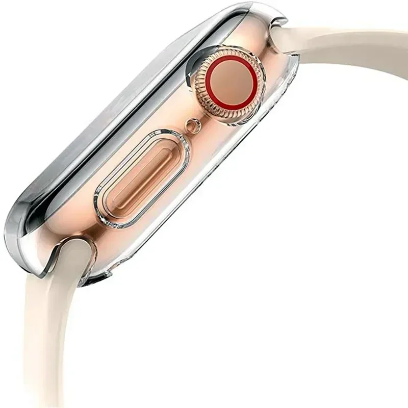 Weicher TPU-Displayschutz für Apple Watch 10, 9, 8, 45 mm, 41 mm, 44 mm, 42 mm, 46 mm, 49 mm, vollständige Hülle für IWatch Ultra 7 SE 6 5 4 3 2