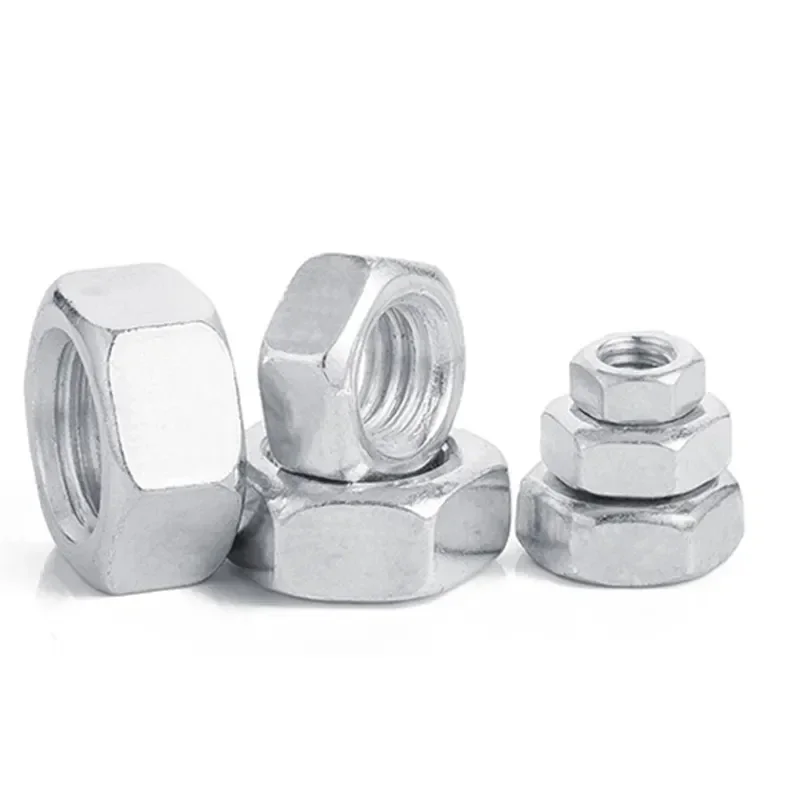 10 unids/lote M2 M2.5 M3 M3.5 M4 M5 M6 M8 M10 304 tuercas hexagonales de acero inoxidable