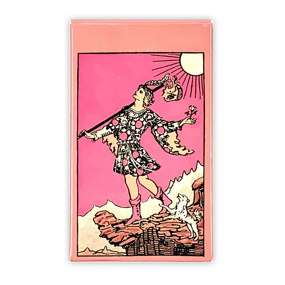 Jogo de cartas de tarô rosa clássico baralho de adivinhação versões em inglês edição oracle jogo de mesa, jogos de festa jogo de férias