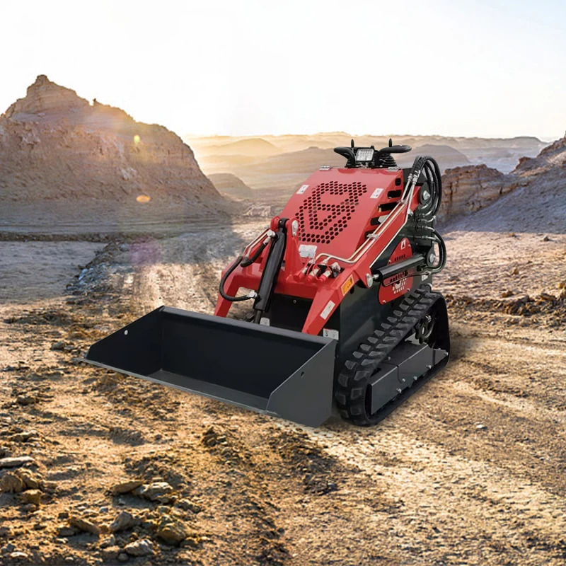 Customized Mini Skid Steer Diesel Loader Cheap 1000kg track Loader Mini EPA Engine Compact Skid Steer Loader