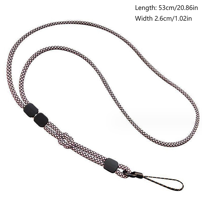 Lange Hals-Hängekette, handgewebtes Handy-Lanyard, stark und lang verstellbar, Dual-Use-Lanyard, Telefon-Anti-Verlust-Anhänger