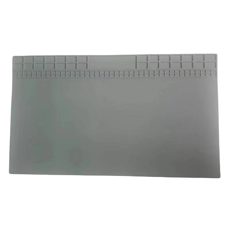 Almofada de isolamento de silicone puro, cinza/azul super grande 600x350mm, tapete de trabalho de reparo, estação de solda resistente ao calor bga, plataforma de mesa