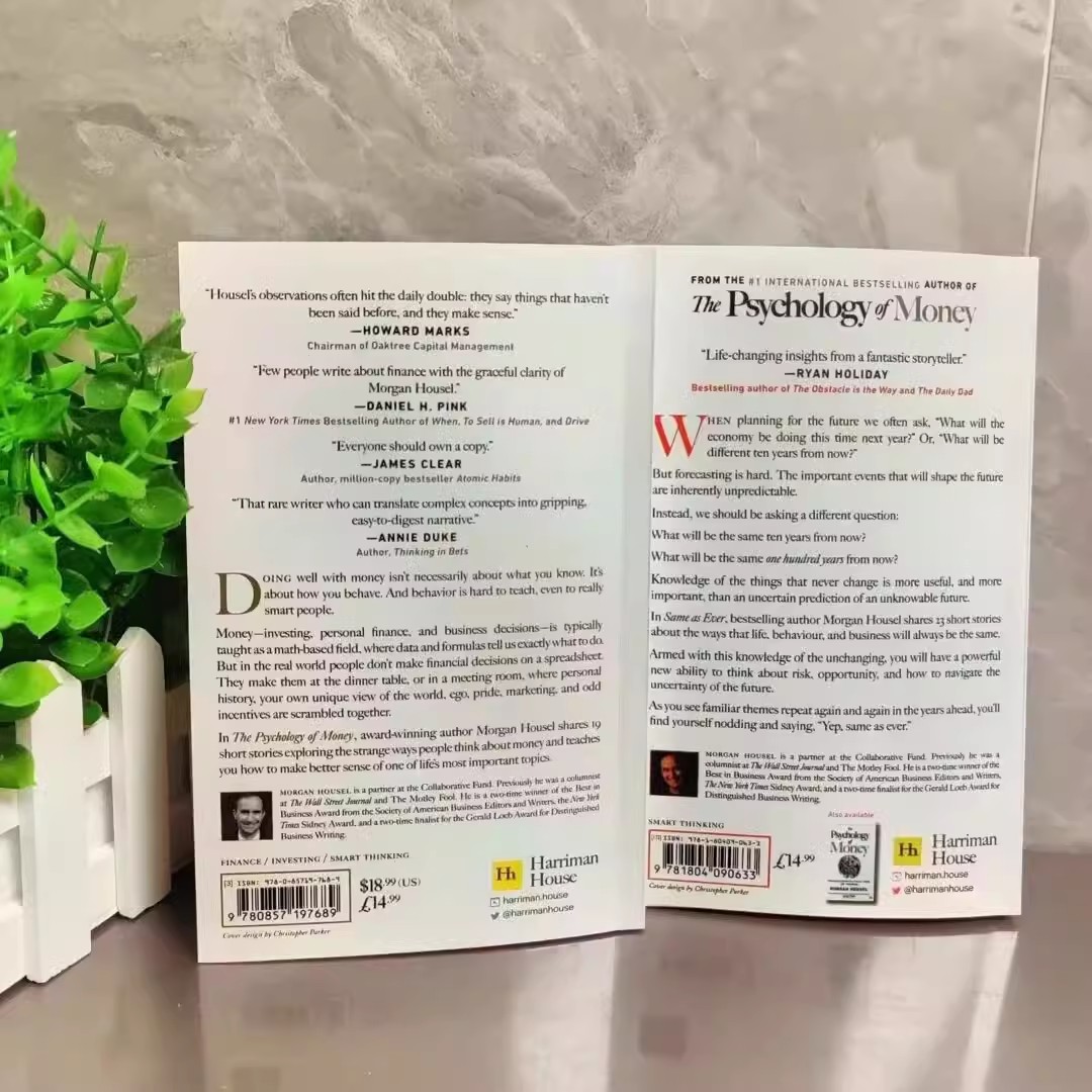 2 Boeken Van Morgan Housl De Psychologie Van Geld En Hetzelfde Als Altijd Boek In Engelse Paperback