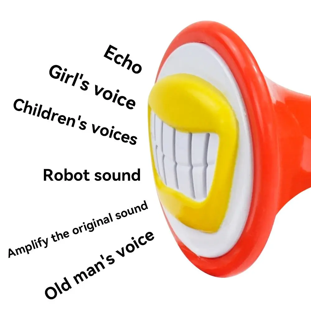 Brinquedo que muda de voz infantil com 6 efeitos sonoros, alto-falante de voz para dramatização, amplificador portátil infantil, brinquedo de paródia