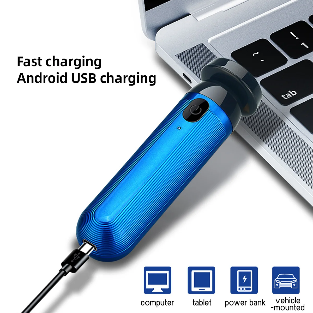 Low Frequency High Speed Mini Electric Shaver Rechargeable Portable One-Step Disassembly Easy Cleaning Efficient Fast Shaving