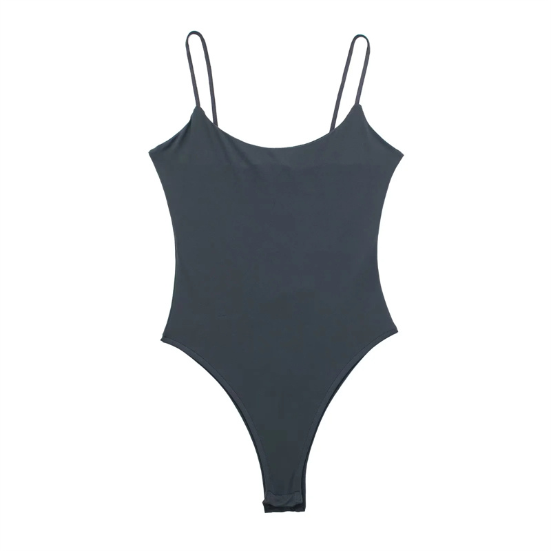 TRAF Bianco Nero Corpo Donna 2024 Senza maniche Tuta attillata Lingerie Donna sexy Bodys Aderente Backless Body Donna Estate Top