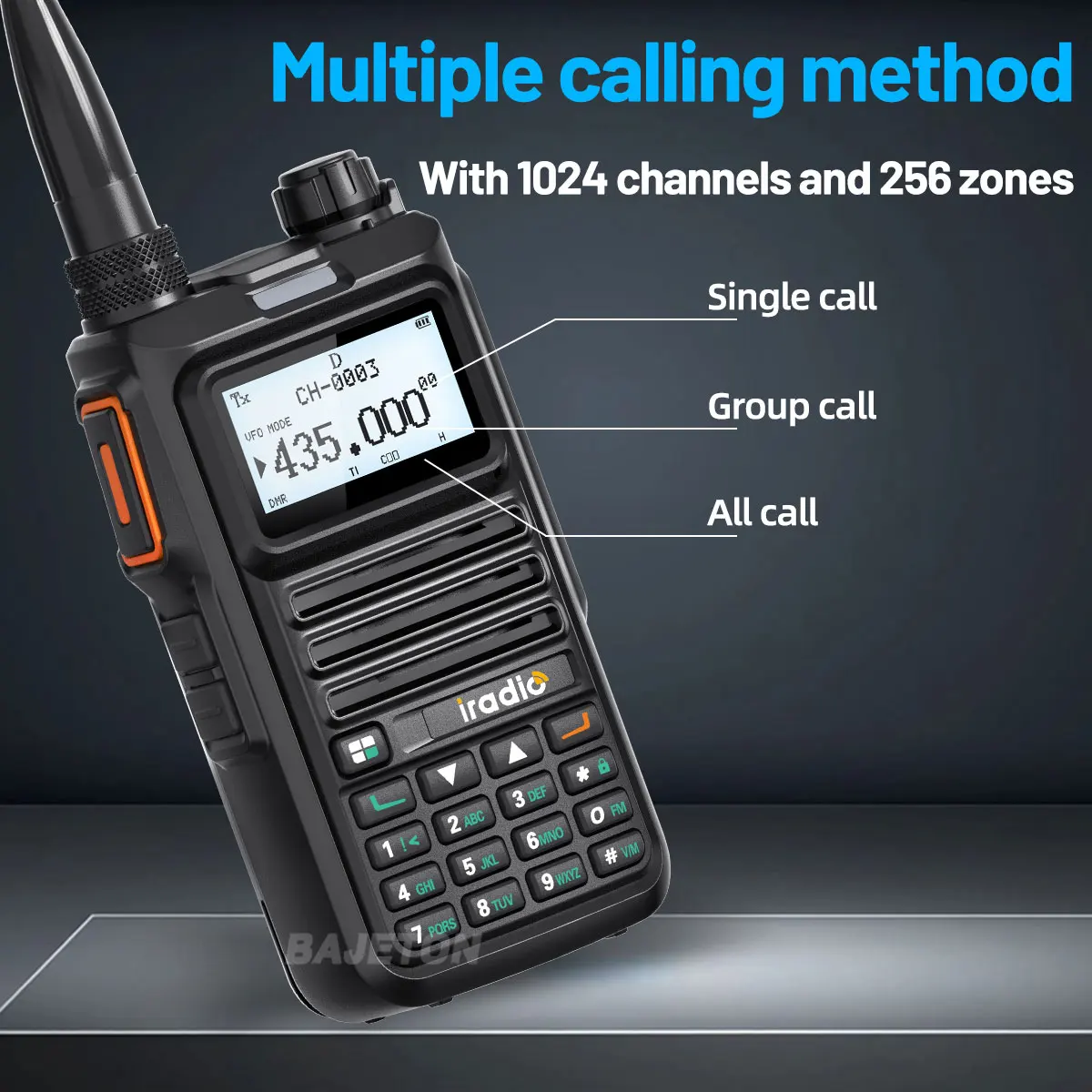 Iradio DM-UV4R DMR Walkie Talkie modo Dual ranura de tiempo Dual AES-256 cifrado Digital analógico SMS NOAA para RT-4D Ham Radio