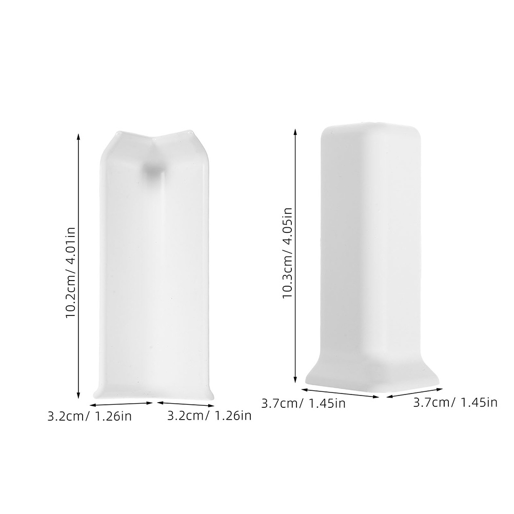 Protectores de seguridad de esquina autoadhesivos, Protector de borde de pared para zócalo, moldura de suelo, hogar, oficina, sala de estar y dormitorio, 2 uds.