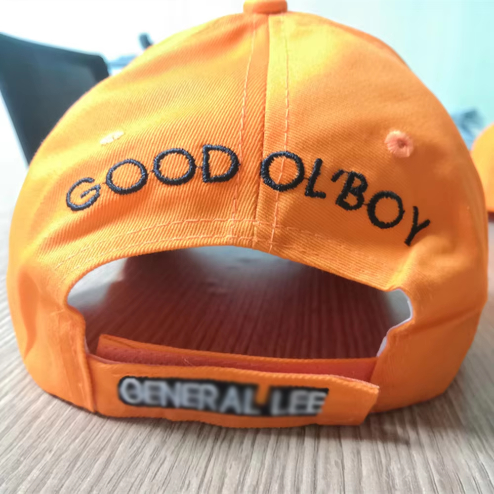Orange Embroidered Hat Good OL' Boy Dukes Baseball Cap Unisex Fashion Costume Accessories Props