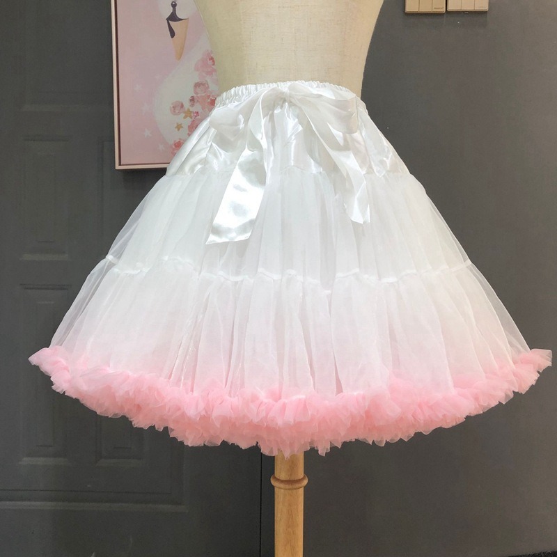 Donne Stile Fiore Lolita Sottogonne Tutu Puffy Cancan Gonna Sotto Crinolina Trambusto Interno Cosplay Per Abiti Da Sposa Gonna