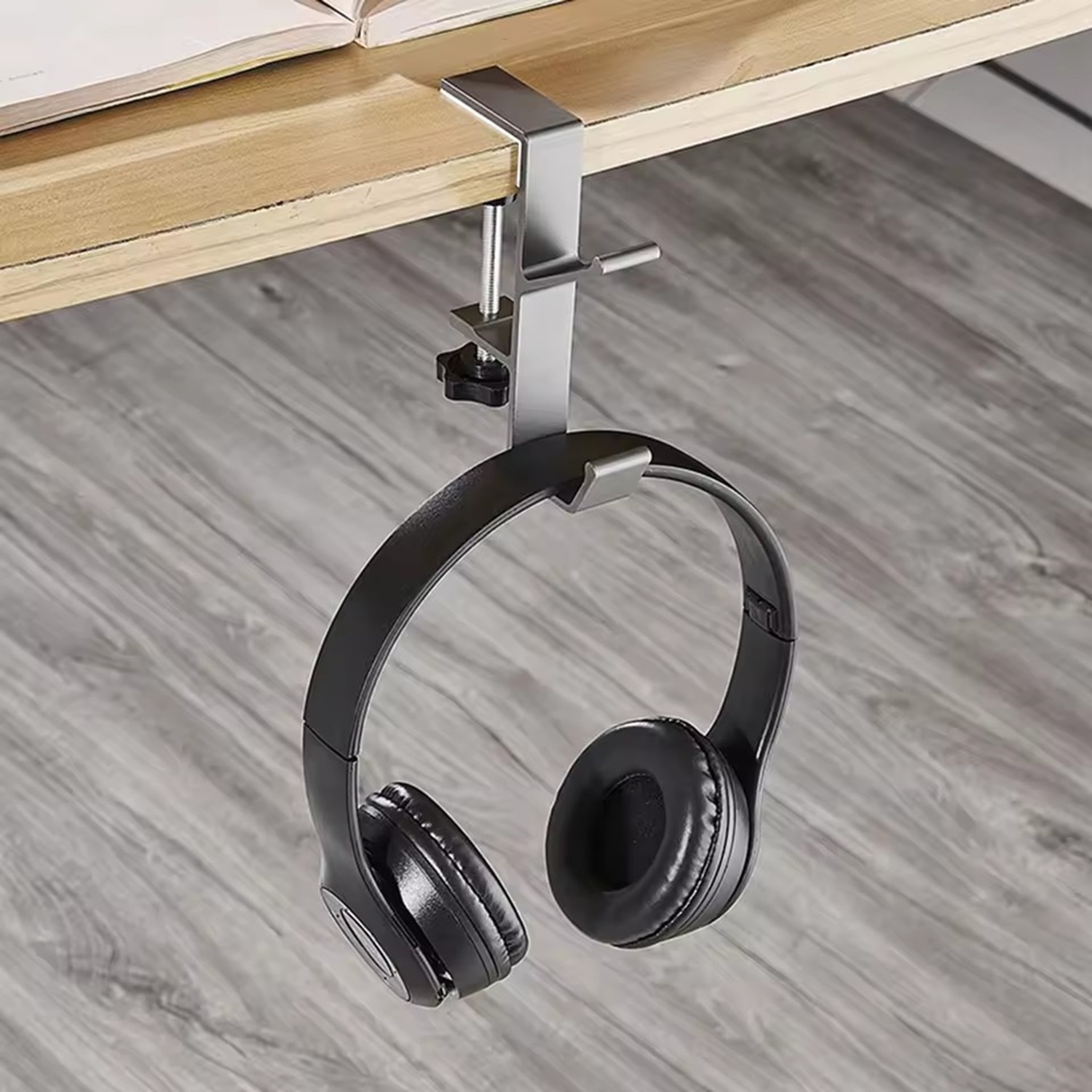 1/2pc Adjustable Desk Edge Hook Gaming Headset Desk Hanger Backpack Storage Hanging Hook Holder Punch-free Home Office Organizer