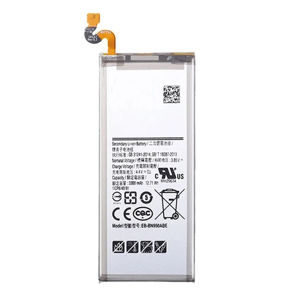 EB-BN950ABE de batería de 3300mAh para Samsung Galaxy Note 8 Note8 N950 SM-N950F N950FD N950U/U1 N950W N950N N9500 batería