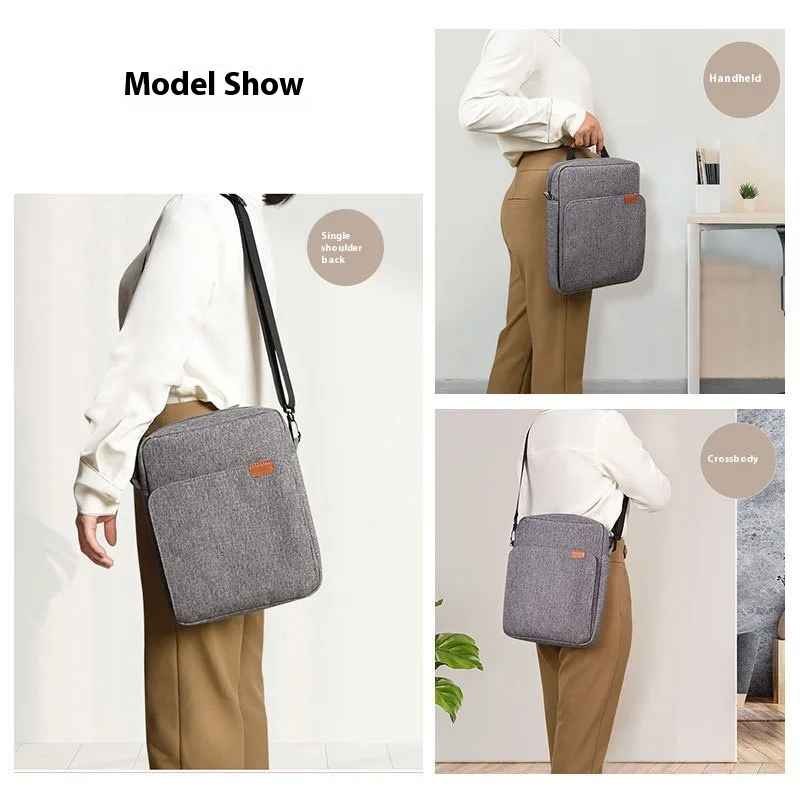 Laptop-Handtasche, wasserdicht, leicht, dünn, Computer-Handtaschen, Schulter-Messenger-Aufbewahrungstasche, große Kapazität, 13 Zoll Laptop-Tablet-Taschen