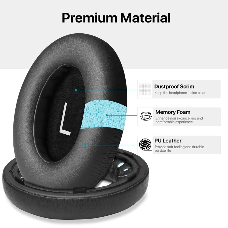 Replacement Ear pads for BOSE 700 NC700 Headphones Memory Foam Ear Cushions High Quality Earpads headset Leather for CASE F19E