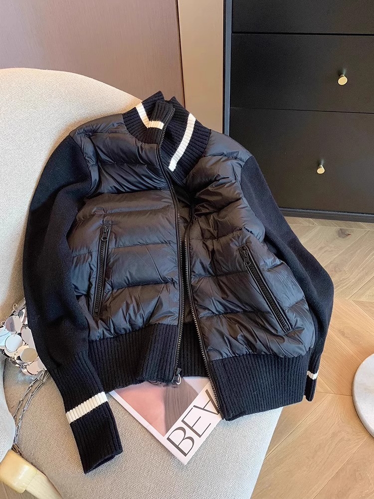 Jaqueta de Aodão Vintage Tricotada com Estilo Solto e Gola Alta para Homens, Garantia de Conforto, Vestuário Casual com Dec...