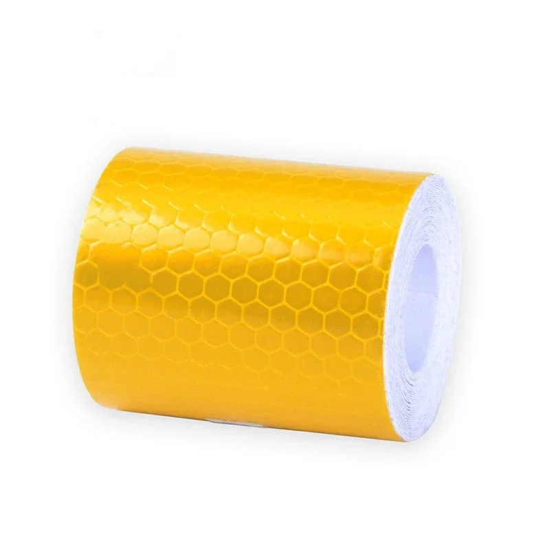 5Cm X 3M Etic Reflectante Chất Liệu Vải Phản Quang Phản Quang Băng Phản Xạ Băng Adhesiva Xe Ô Tô Tự Động Bộ Phim Pha Lê Tổ Ong 30 mm