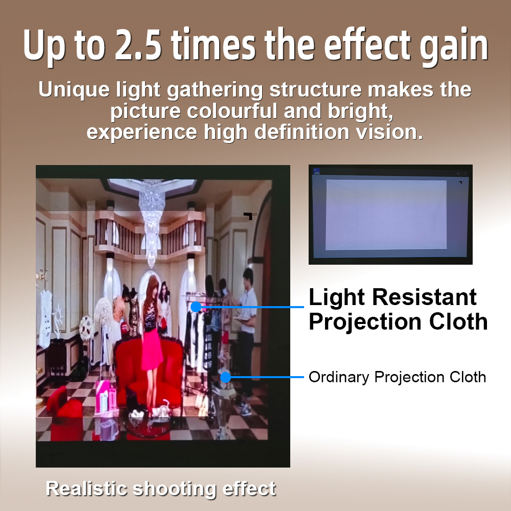 Velec Portable Projector Screen Simple Anti-Light 80/120 Inches Projection Screens For Home Outdoor Office Projector Accessories