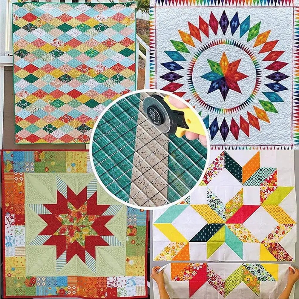 ใหม่ล่าสุดเย็บไม้บรรทัดผ้าตัดไม้บรรทัด Quilting อุปกรณ์เครื่องมืออุปกรณ์เย็บผ้าเครื่องตัดผ้า Patchwork แม่แบบ DIY 6 นิ้ว