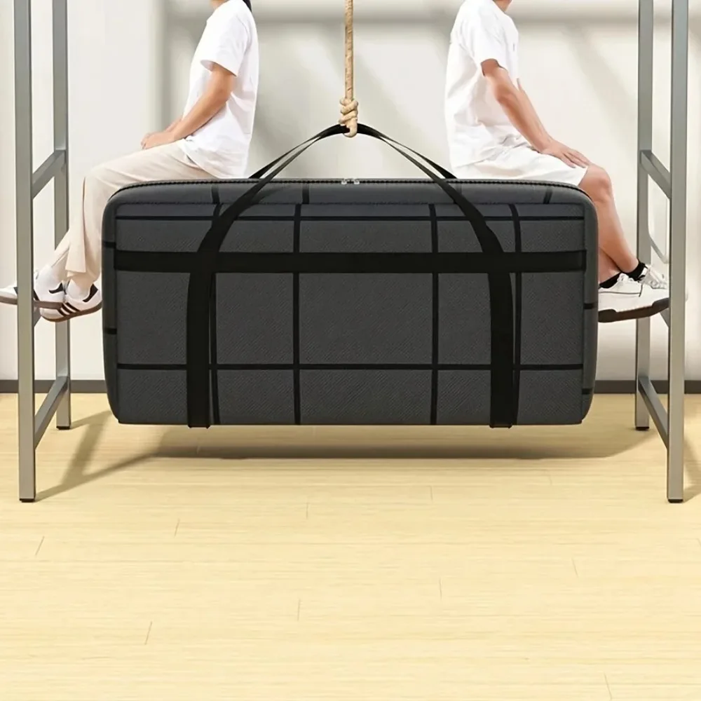 1PC Large Capacity and Super Load-bearing Black Composite Material Storage Bag, Dustproof and Moisture-proof with Zipper
