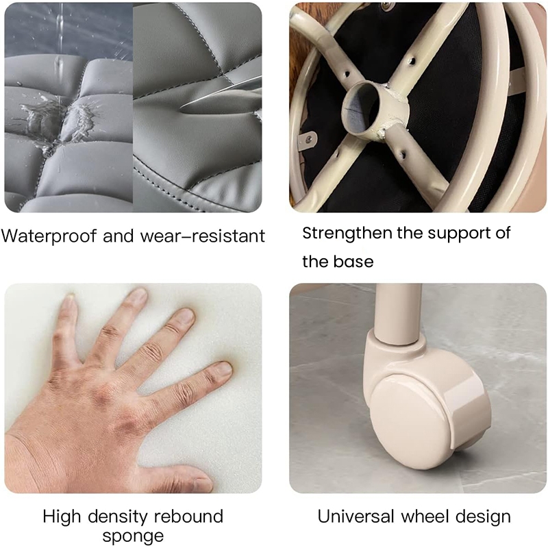 Polia baixa fezes roda universal pequeno assento com roda crianças multi-funcional sapato mudando fezes redondas